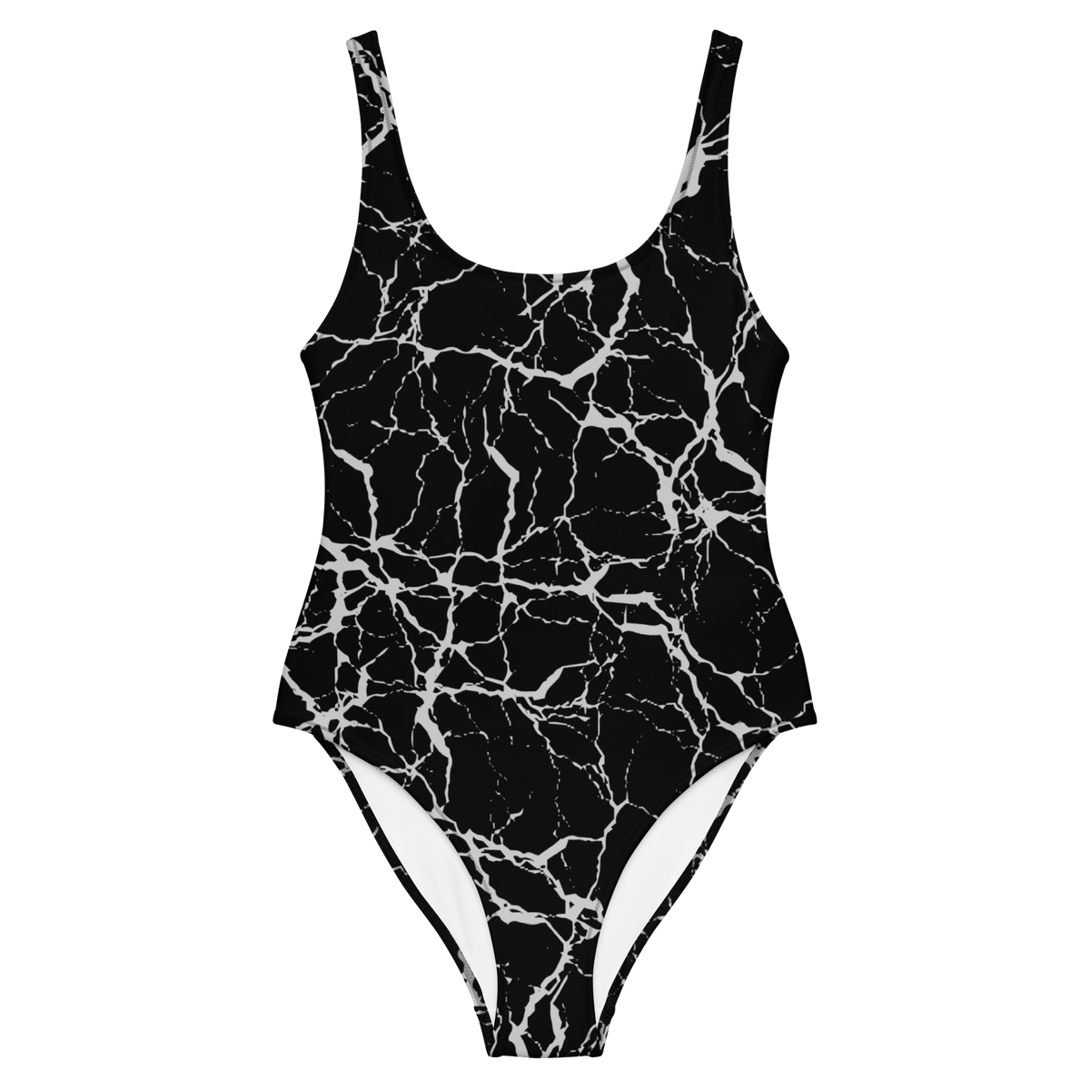 Static Veins One - Piece Swimsuit - Goth Cloth Co.7041531_9014