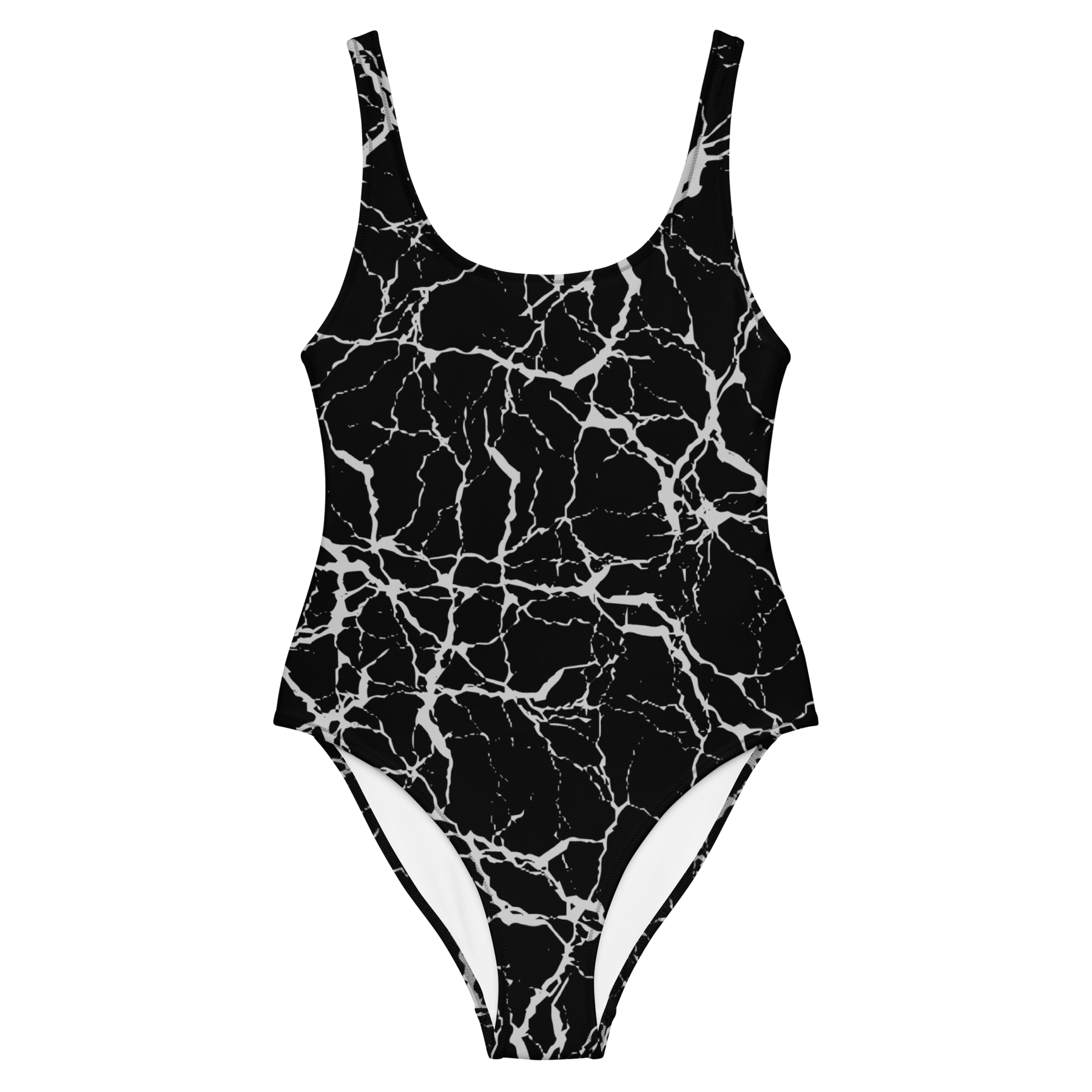 Static Veins One - Piece Swimsuit - Goth Cloth Co.7041531_9014