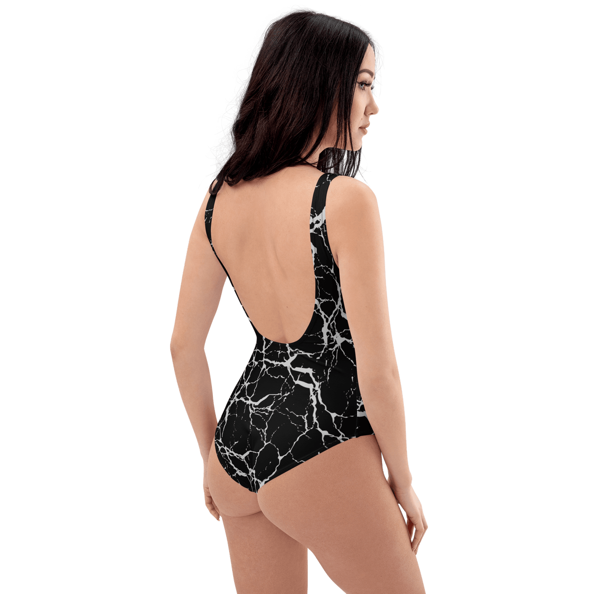 Static Veins One - Piece Swimsuit - Goth Cloth Co.7041531_9014