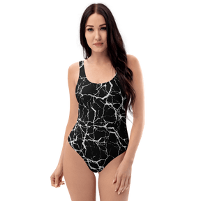 Static Veins One - Piece Swimsuit - Goth Cloth Co.7041531_9014