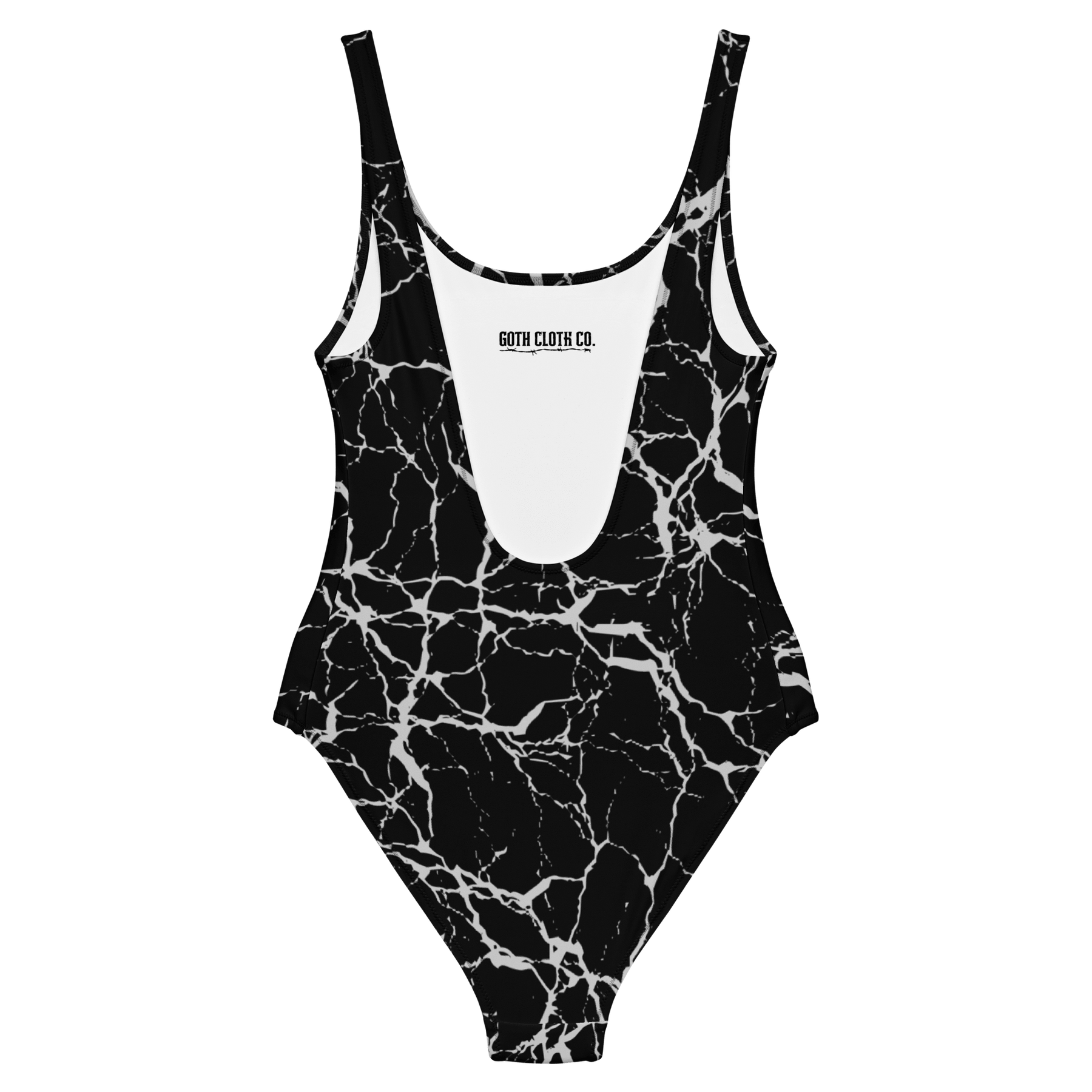 Static Veins One - Piece Swimsuit - Goth Cloth Co.7041531_9014