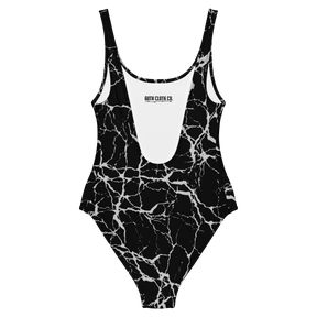 Static Veins One - Piece Swimsuit - Goth Cloth Co.7041531_9014