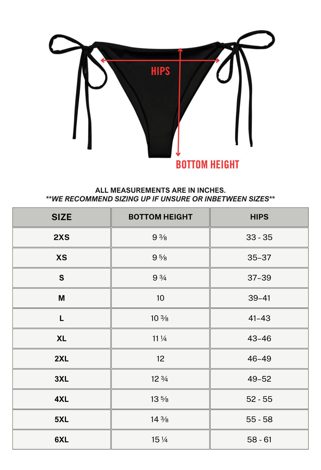 Static Veins String Bikini Bottom (Ready to Ship) - Goth Cloth Co.final sale