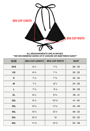 Static Veins String Bikini Top (Ready to Ship) - Goth Cloth Co.final sale