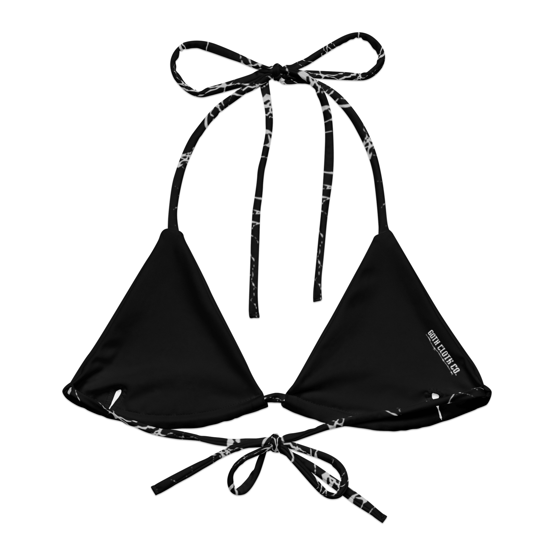 Static Veins String Bikini Top - Goth Cloth Co.7385325_16564