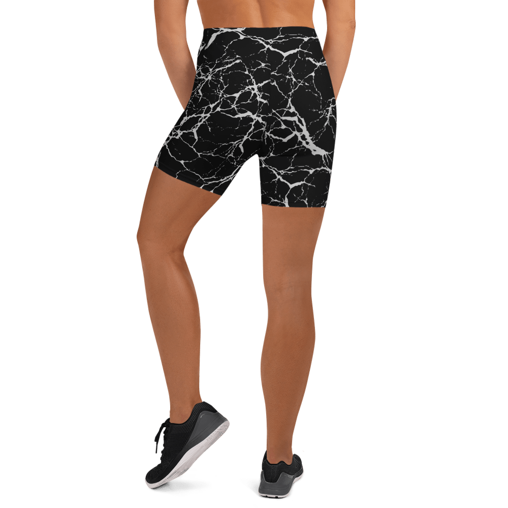 Static Veins Yoga Shorts - Goth Cloth Co.6875808_9079