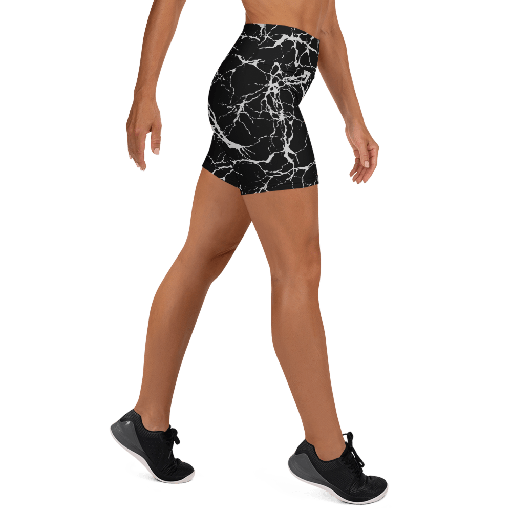 Static Veins Yoga Shorts - Goth Cloth Co.6875808_9079