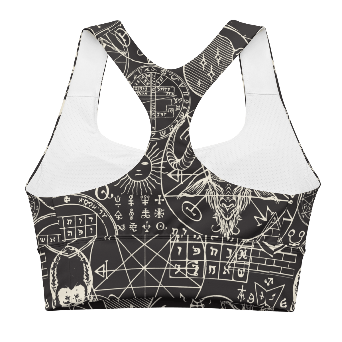 Summoning Spirits Longline Sports Bra - Goth Cloth Co.4737583_12290