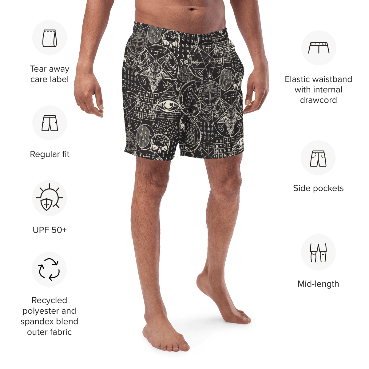Summoning Spirits Men's Swim Trunks - Goth Cloth Co.4396057_14636