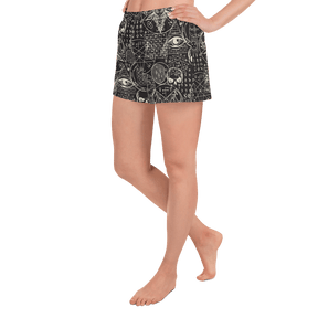 Summoning Spirits Unisex Athletic Shorts - Goth Cloth Co.4274408_9804