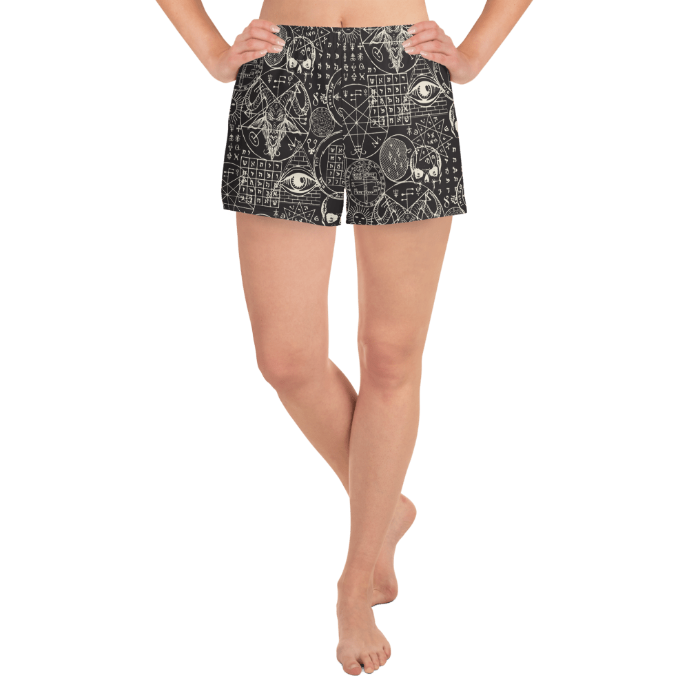 Summoning Spirits Unisex Athletic Shorts - Goth Cloth Co.4274408_9804