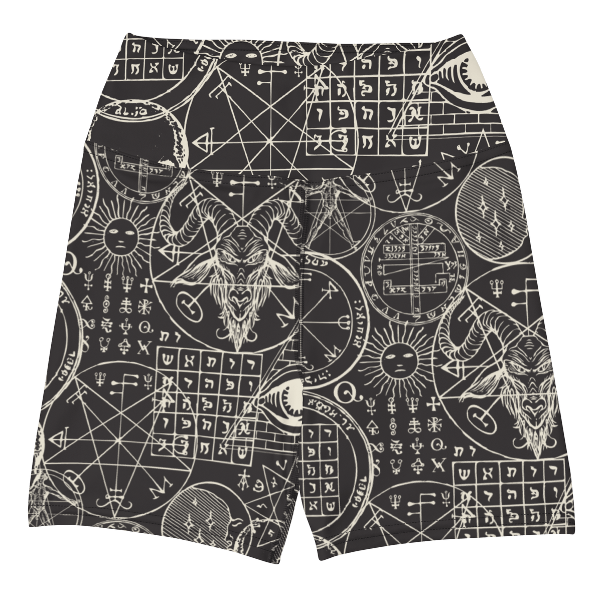 Summoning Spirits Yoga Shorts - Goth Cloth Co.3645372_9079