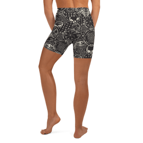 Summoning Spirits Yoga Shorts - Goth Cloth Co.3645372_9079