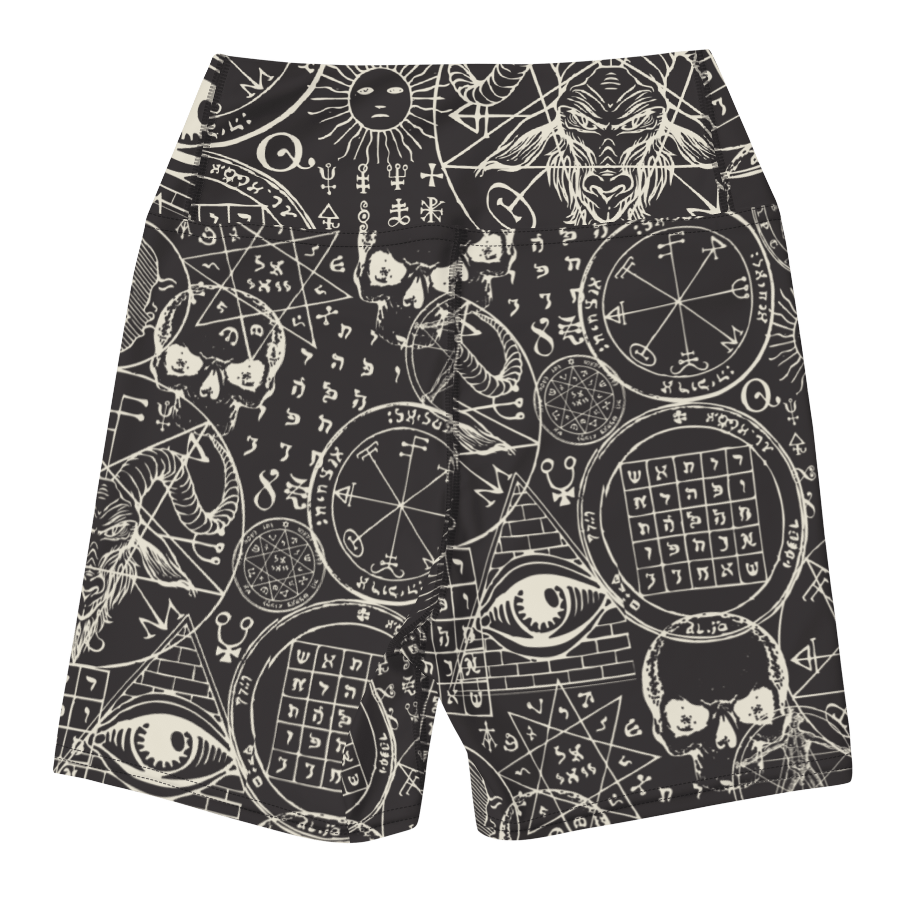 Summoning Spirits Yoga Shorts - Goth Cloth Co.3645372_9079