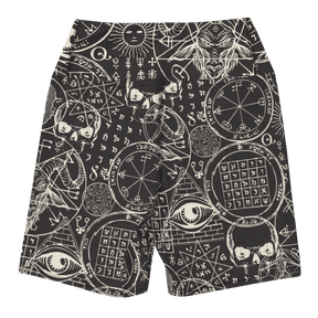 Summoning Spirits Yoga Shorts - Goth Cloth Co.3645372_9079