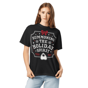 Summoning the Holiday Spirit Comfy Tee - Goth Cloth Co.4543920_16523