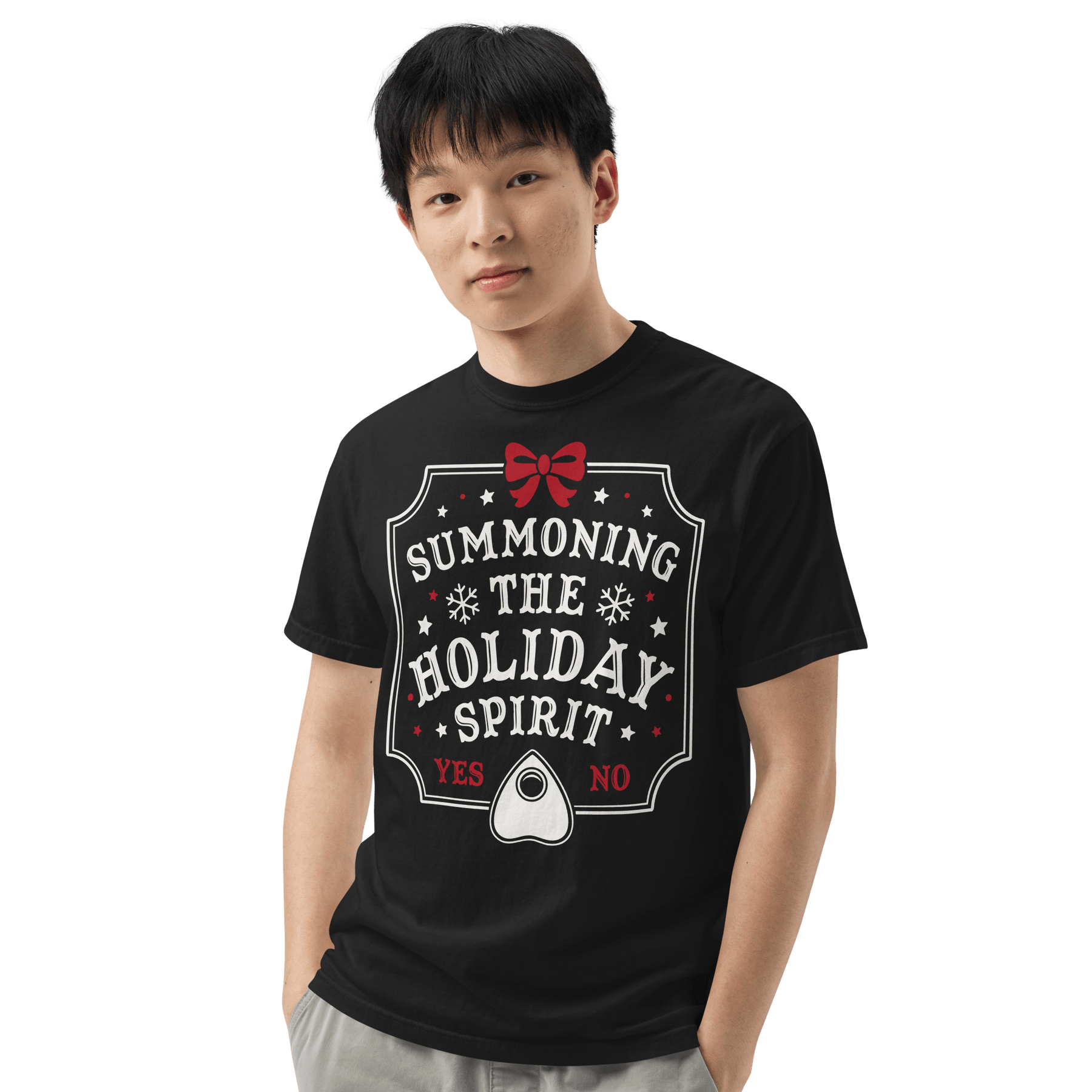 Summoning the Holiday Spirit Comfy Tee - Goth Cloth Co.4543920_16523