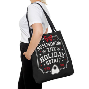 Summoning the Holiday Spirit Reusable Gift Bag Tote - Goth Cloth Co.Bags33255307757908164482