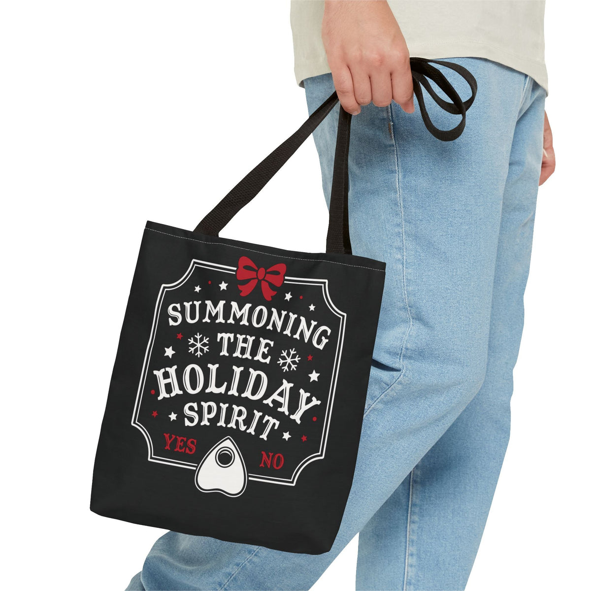 Summoning the Holiday Spirit Reusable Gift Bag Tote - Goth Cloth Co.Bags33255307757908164482