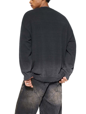 Sun Fade Distressed Crewneck Sweater - Goth Cloth Co.251210PODUU0832011