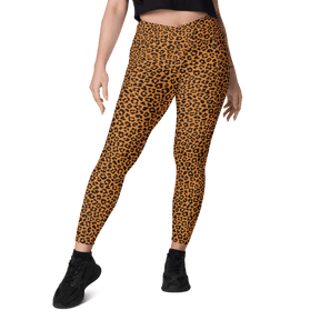 Sunset Leopard Crossover Leggings with Pockets - Goth Cloth Co.1360431_14137