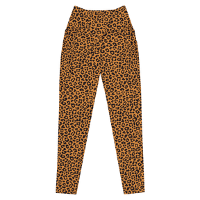 Sunset Leopard Crossover Leggings with Pockets - Goth Cloth Co.1360431_14137