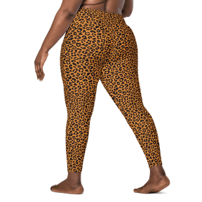 Sunset Leopard Crossover Leggings with Pockets - Goth Cloth Co.1360431_14137