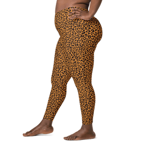 Sunset Leopard Crossover Leggings with Pockets - Goth Cloth Co.1360431_14137