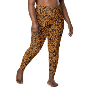 Sunset Leopard Crossover Leggings with Pockets - Goth Cloth Co.1360431_14137