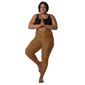 Sunset Leopard Crossover Leggings with Pockets - Goth Cloth Co.1360431_14137