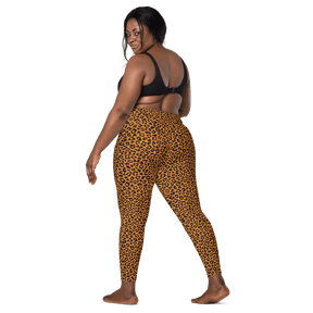 Sunset Leopard Crossover Leggings with Pockets - Goth Cloth Co.1360431_14137