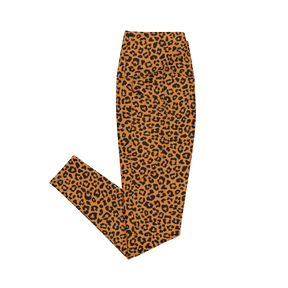 Sunset Leopard Crossover Leggings with Pockets - Goth Cloth Co.1360431_14137