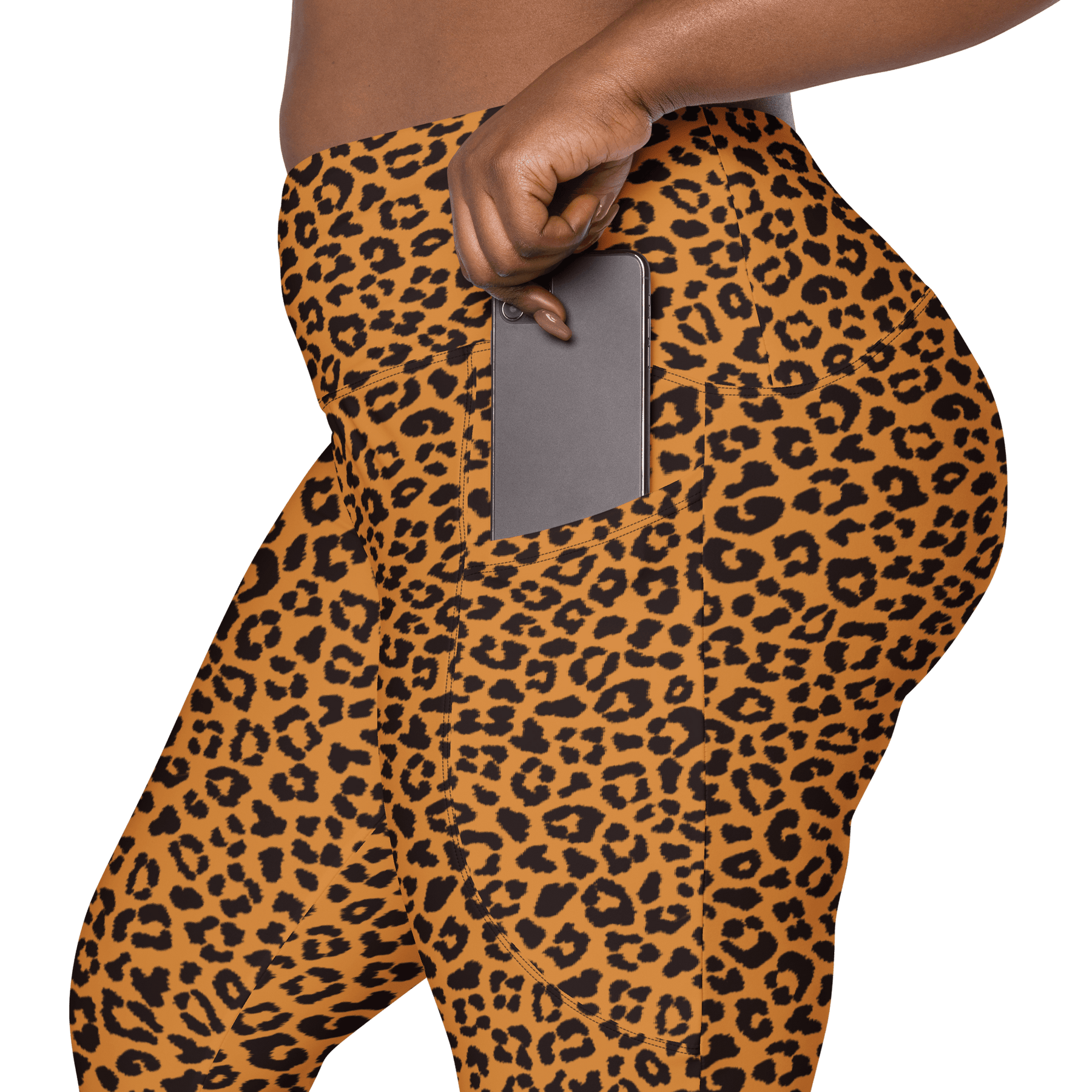 Sunset Leopard Crossover Leggings with Pockets - Goth Cloth Co.1360431_14137
