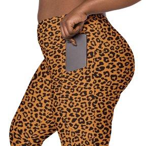 Sunset Leopard Crossover Leggings with Pockets - Goth Cloth Co.1360431_14137