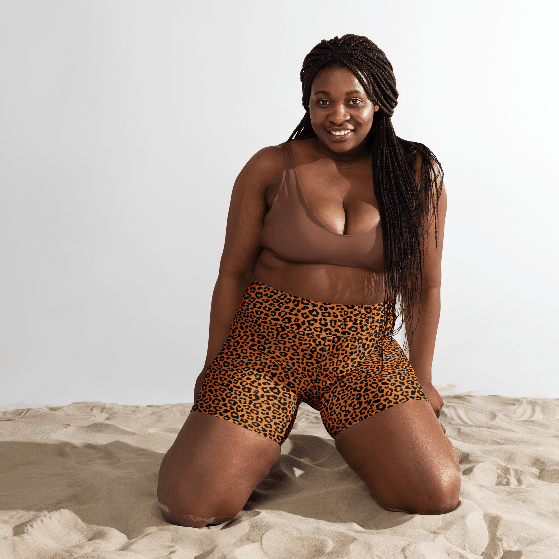 Sunset Leopard Yoga Shorts - Goth Cloth Co.9350095_9079