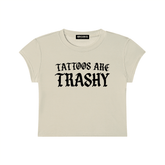 Tattoos Are Trashy Baby Tee - Goth Cloth Co.260423PODAA0336001