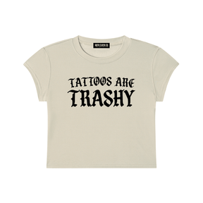 Tattoos Are Trashy Baby Tee - Goth Cloth Co.260423PODAA0336001