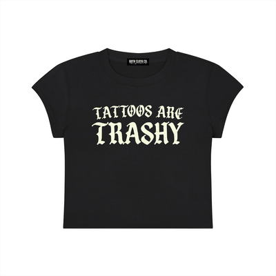 Tattoos Are Trashy Baby Tee - Goth Cloth Co.260423PODAA0345001