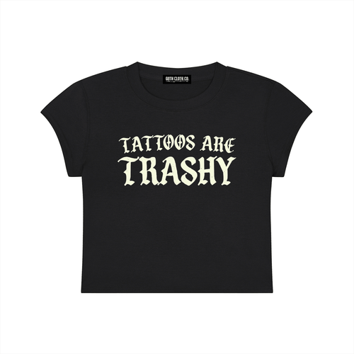 Tattoos Are Trashy Baby Tee - Goth Cloth Co.260423PODAA0345001