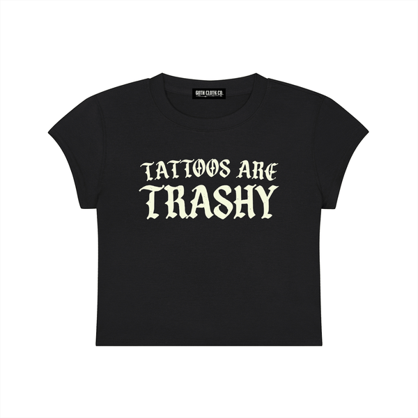 Tattoos Are Trashy Baby Tee - Goth Cloth Co.260423PODAA0345001