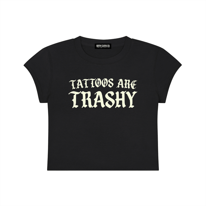 Tattoos Are Trashy Baby Tee - Goth Cloth Co.260423PODAA0345001