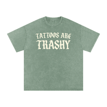 Tattoos are Trashy Snow Washed Cotton T-Shirt - Goth Cloth Co.260129PODPQ1826007