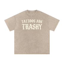 Tattoos are Trashy Snow Washed Cotton T-Shirt - Goth Cloth Co.260129PODPQ1826019