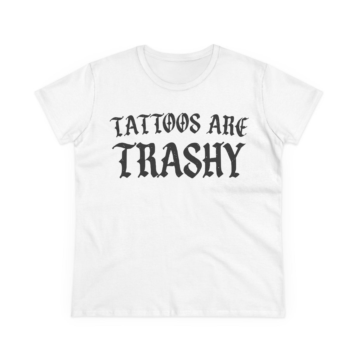 Tattoos are Trashy Women's Baby Tee - Goth Cloth Co.T-Shirt18201742581142796007