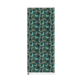 Teal Death Moth Spooky Gift Wrap - Goth Cloth Co.Home Decor39915075104729541350