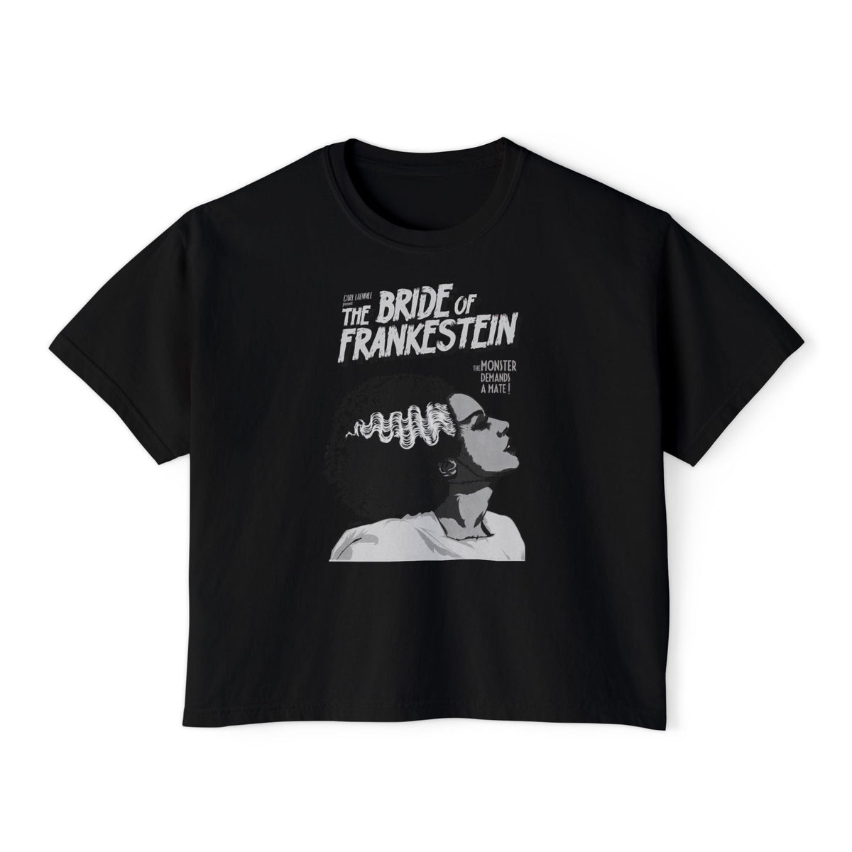 The Bride of Frankenstein Crop Top - Goth Cloth Co.T-Shirt30522930895770802306