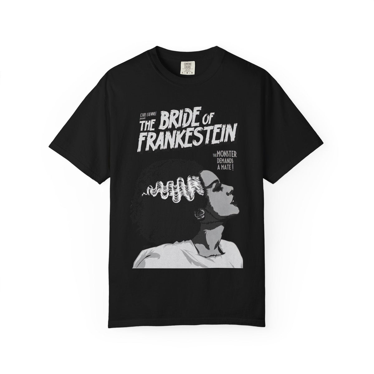 The Bride of Frankenstein Unisex Comfy Tee - Goth Cloth Co.T-Shirt16793335906712773955