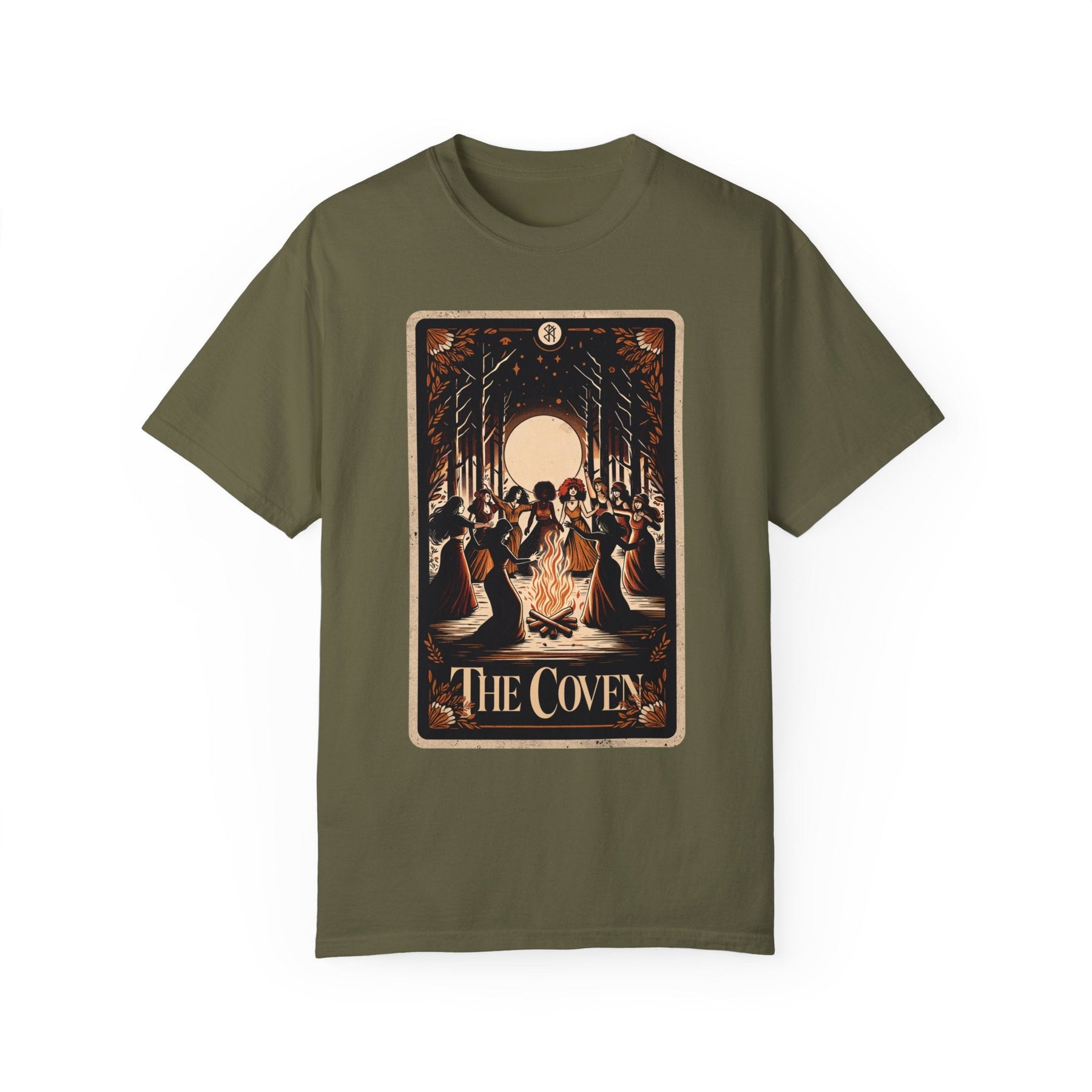 The Coven Tarot Card Comfy Tee - Goth Cloth Co.T - Shirt23814206152542191632