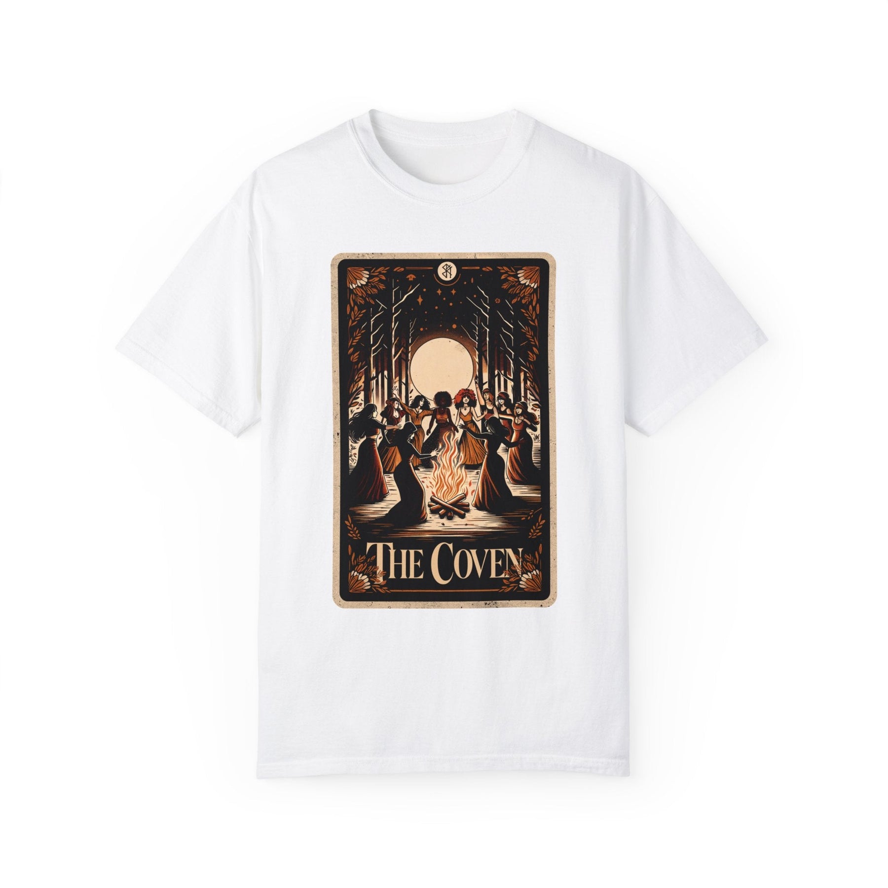 The Coven Tarot Card Comfy Tee - Goth Cloth Co.T - Shirt76646556034868559472