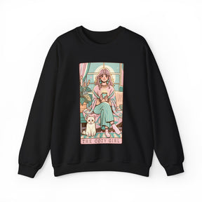 The Cozy Girl Day Tarot Card Heavy Blend™ Crewneck Sweatshirt - Goth Cloth Co.Sweatshirt26192812437147616282